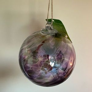 Iron glass ball decoration 6” diameter
